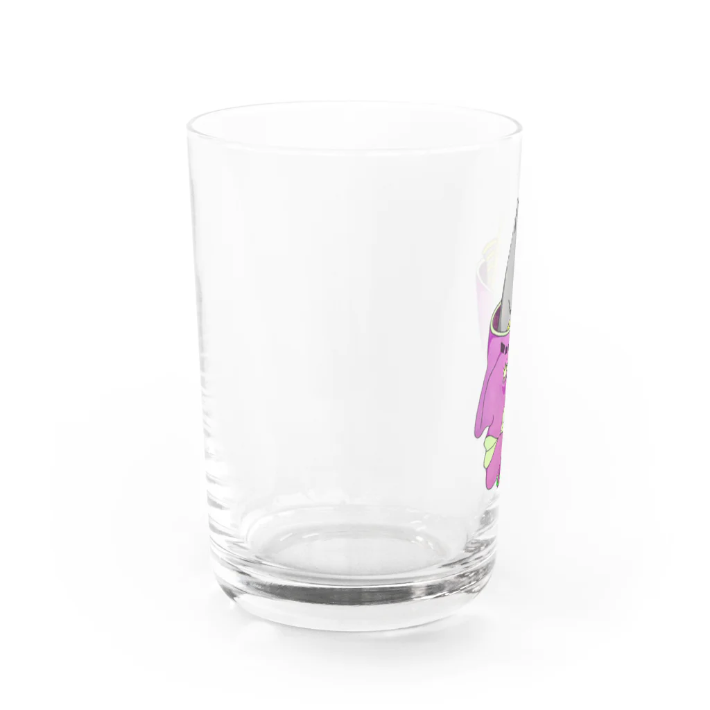 梨子の脳味噌マグロちゃん Water Glass :left