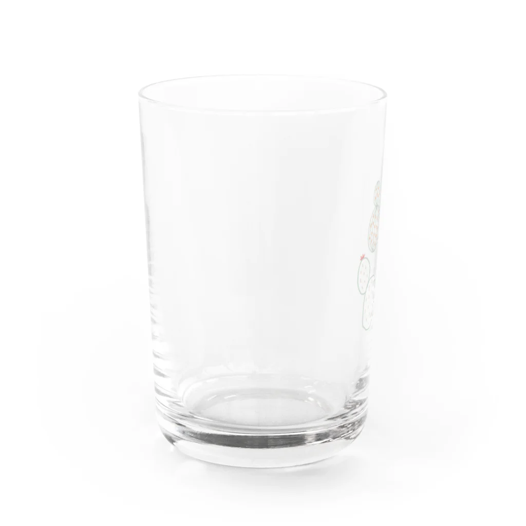 もちづきのサボテン３兄弟 Water Glass :left