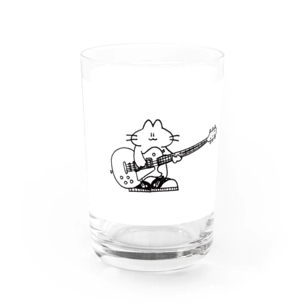 目黒 しおりグッズショップのNo.1 もち子と君のギターグラス 　 Water Glass :left