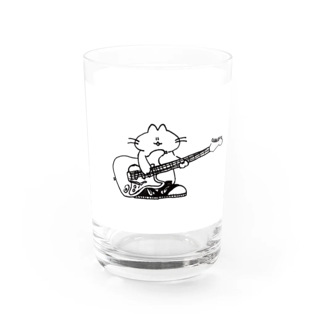 目黒 しおりグッズショップのNo.2 もち子と君のギターグラス　 Water Glass :left