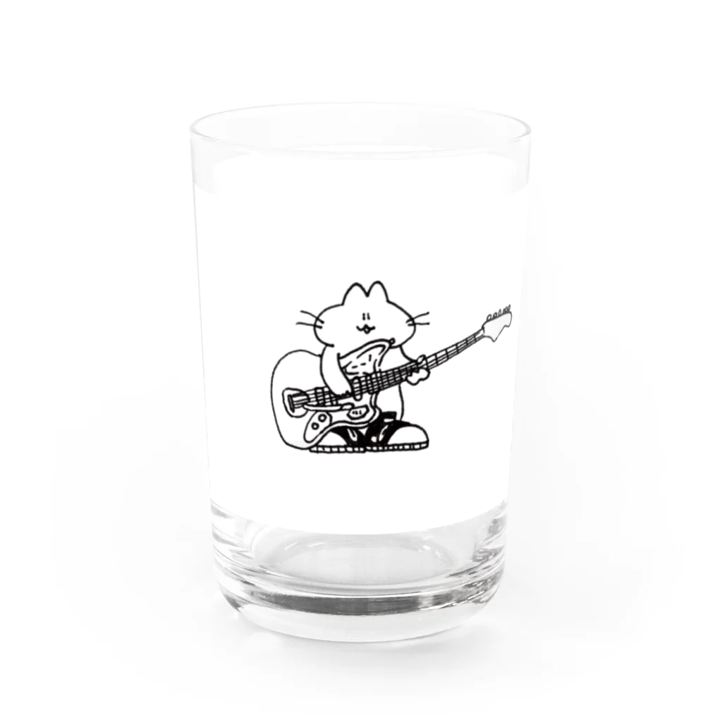 目黒 しおりグッズショップのNo.4 もち子と君のギターグラス　 Water Glass :left