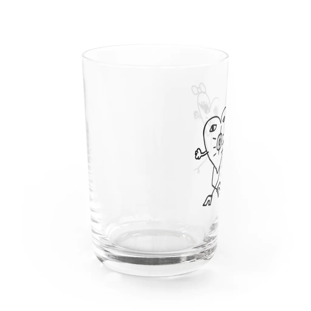 TANKTOPのTANKTOP オフィシャルキャラクターマンペちゃん&マンカスくん Water Glass :left