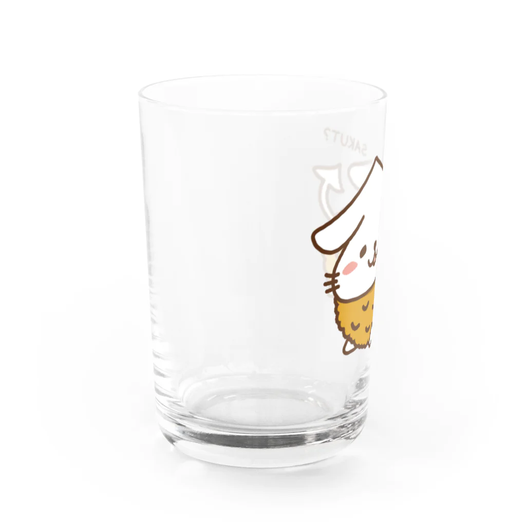 トムトムプリンのいかねこ「イカフライ」 Water Glass :left