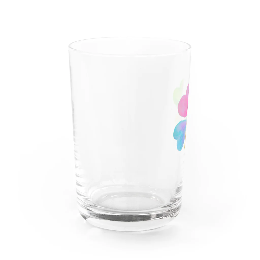 KOFU-cyanのしあわせくろーばー Water Glass :left