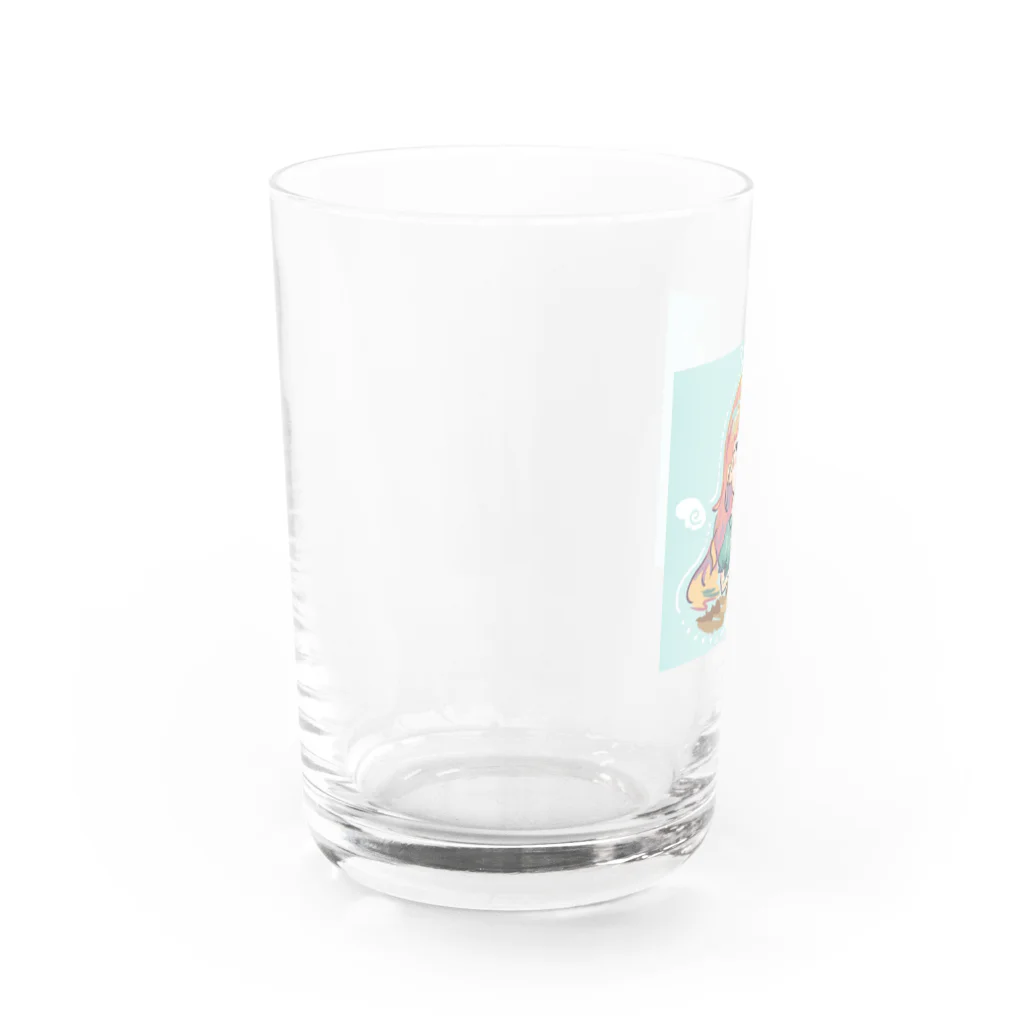 ちゃいんぽっとの少女と落書き Water Glass :left