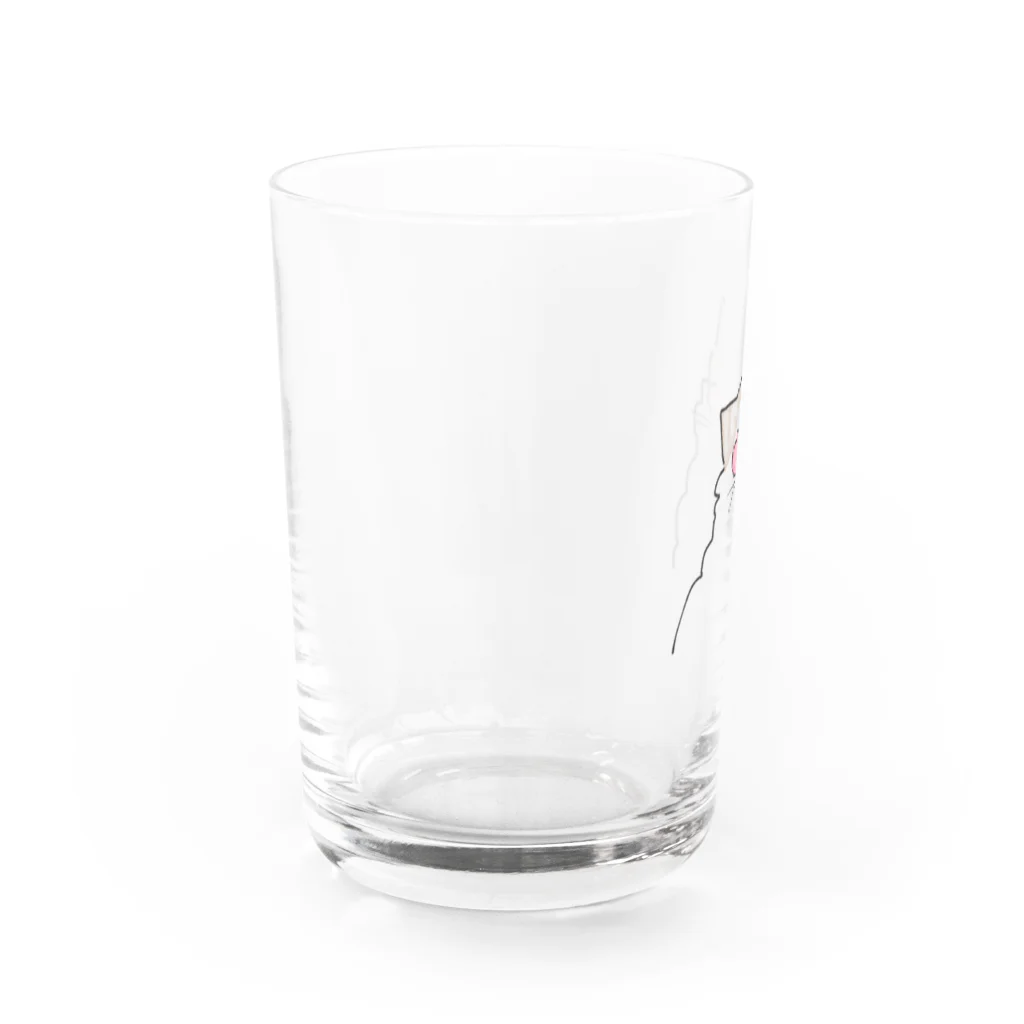 もふもふにゃんずのハートサングラスレイくん Water Glass :left