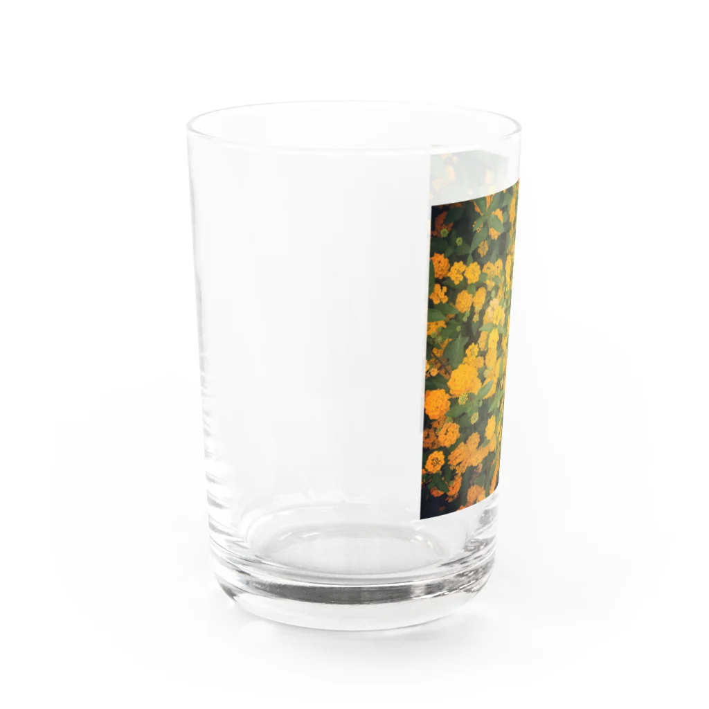 moueewaの黄色い花 Water Glass :left