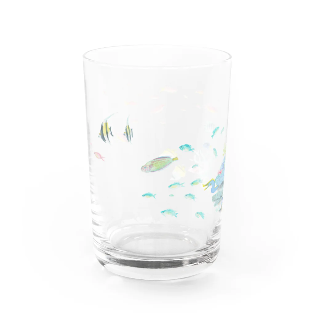 あとりえくらげのサンゴ礁 Water Glass :left