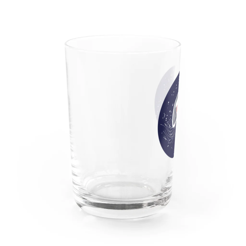 raraのゆるかわTシャツ屋さんのベニクラゲ Water Glass :left