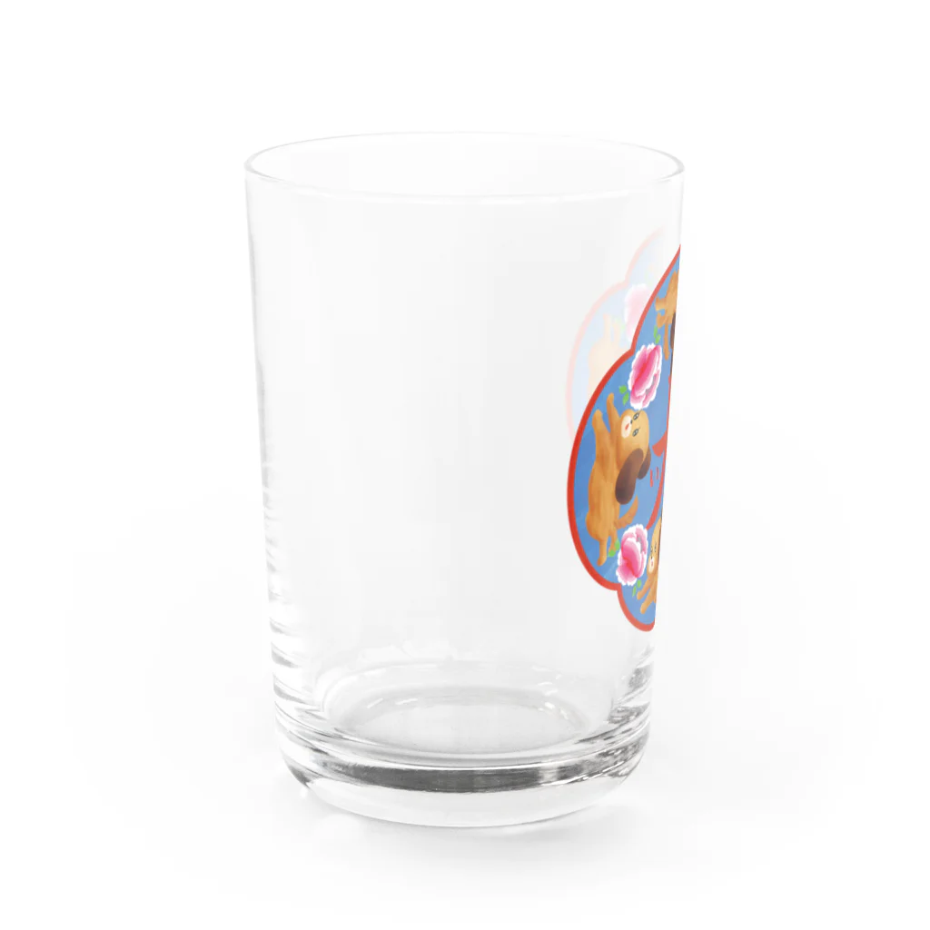 旅するケチクリエイターIZの犬大好き野郎に送る Water Glass :left