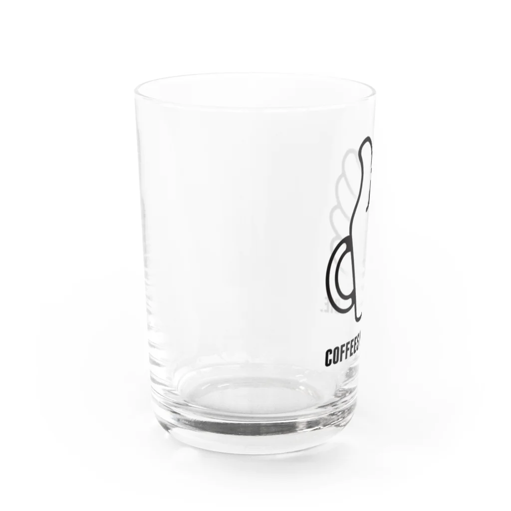 あおいろらじおの"コーヒーは死なせない"C Water Glass :left