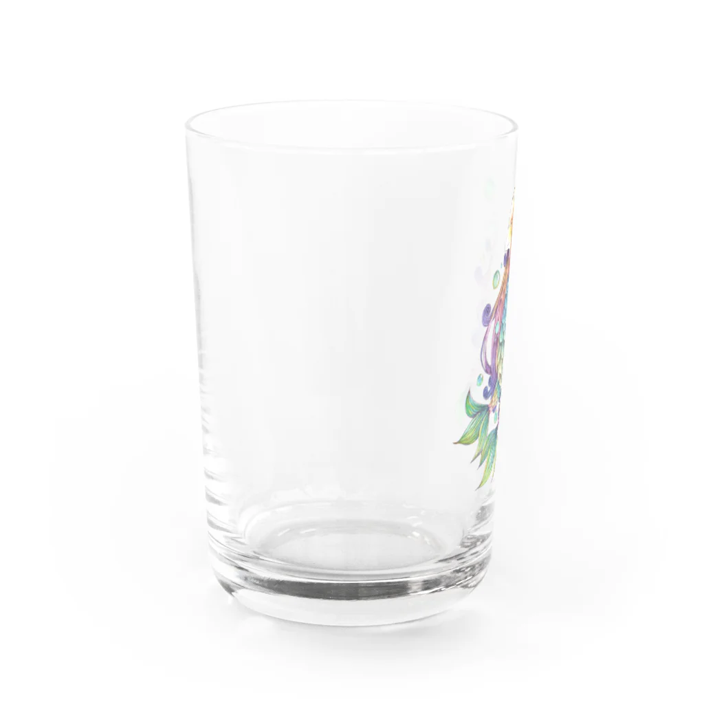 BARABARA　DESIGNのアマビエ様（フルカラー） Water Glass :left