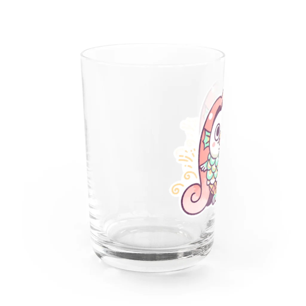 トシゾーのSUZURIのとこのアマビエｘモチゾー Water Glass :left