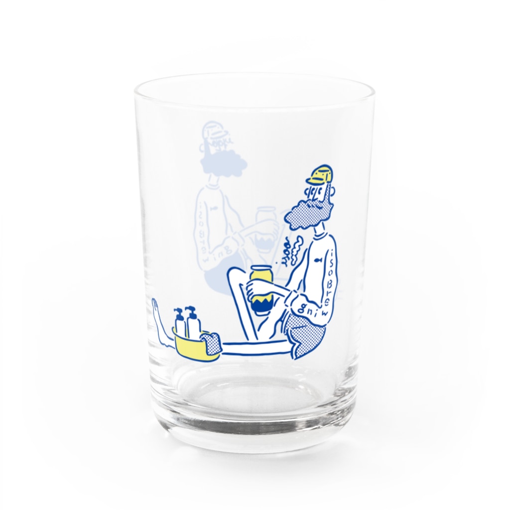 iso Brewing Designのびーると銭湯。 Water Glass :left
