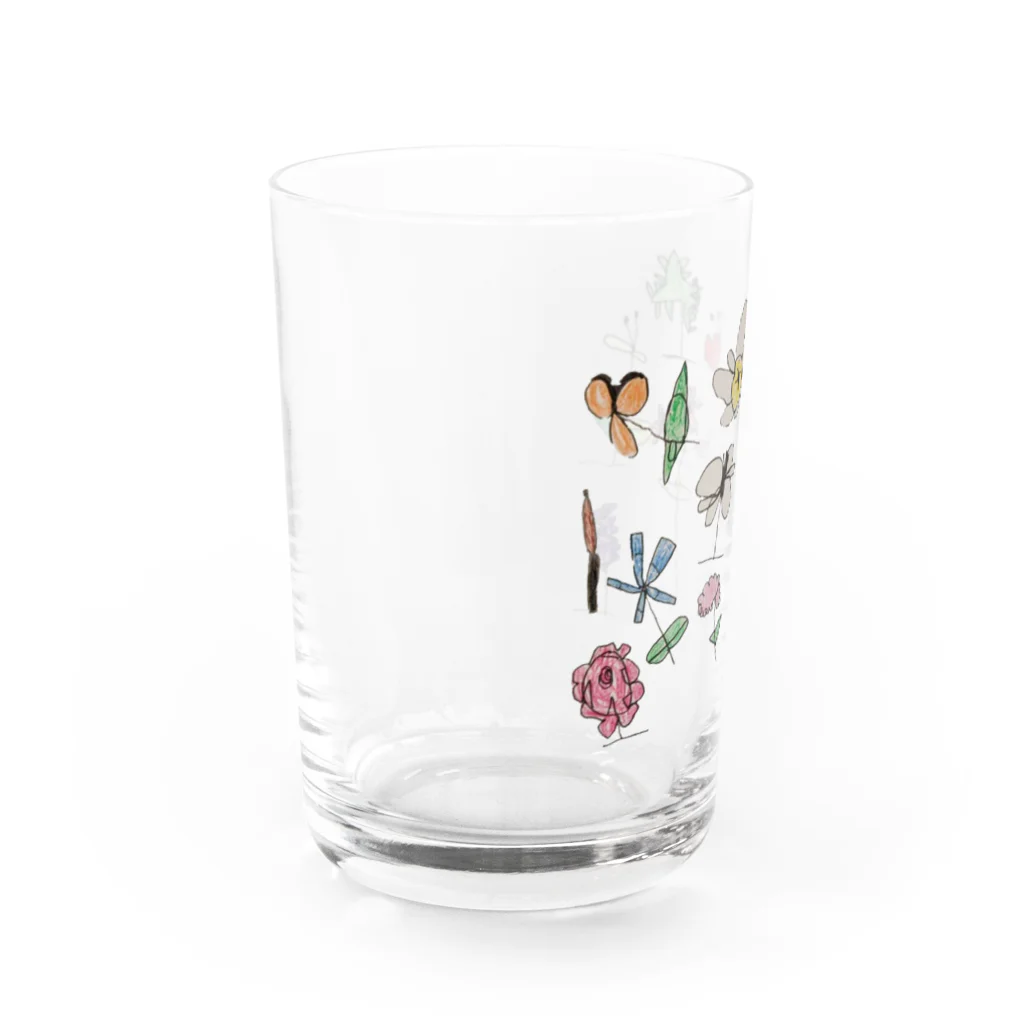 いっぱちゃんのふらわー Water Glass :left