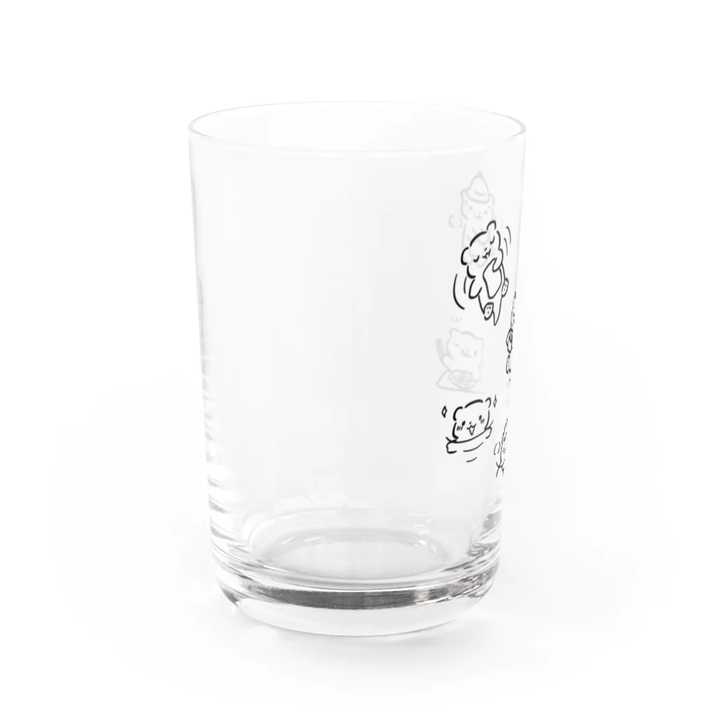 サウナ好きのカワウソのサウナ好きのカワウソがいっぱい Water Glass :left