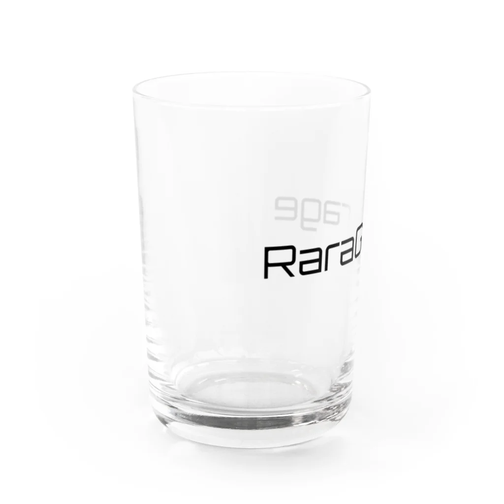 RaraGarageのRaraGarageロゴシリーズ(黒文字) Water Glass :left