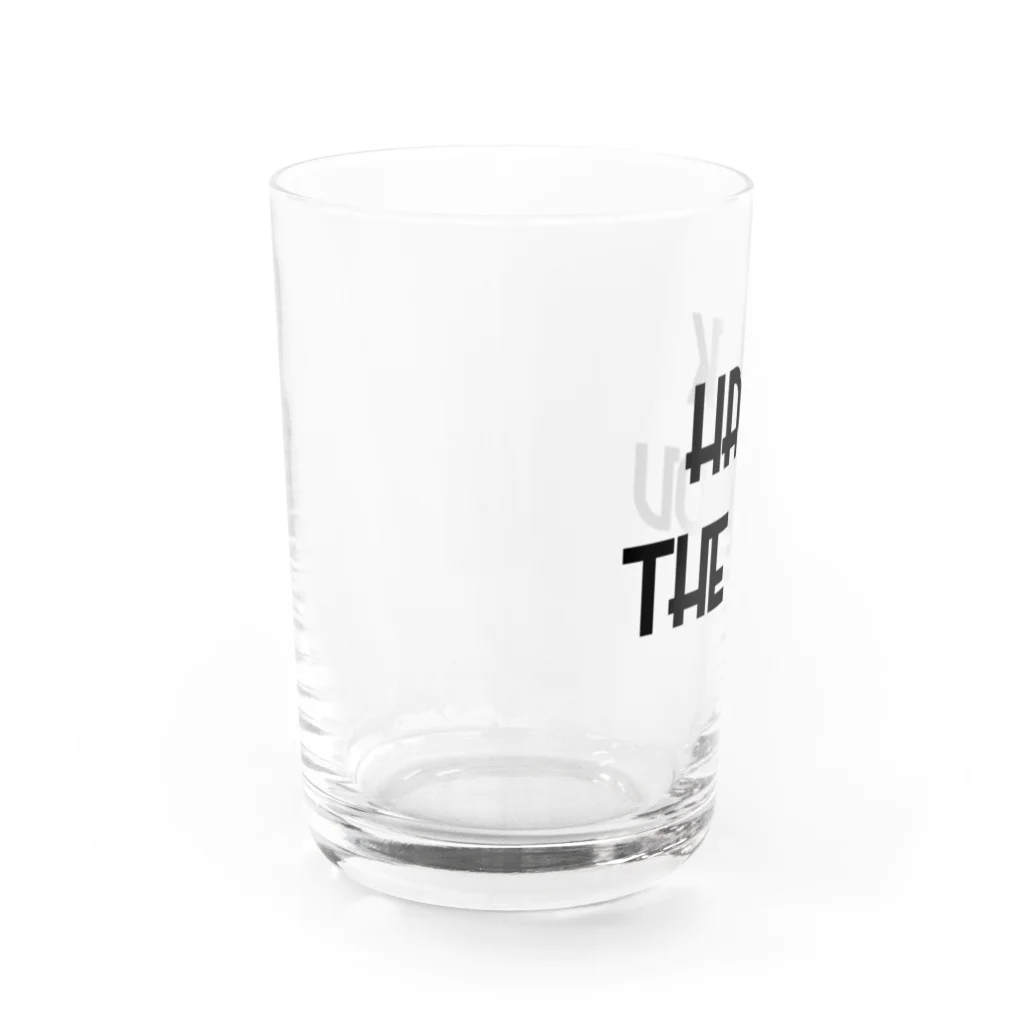 tknzkのhack the gov black Water Glass :left