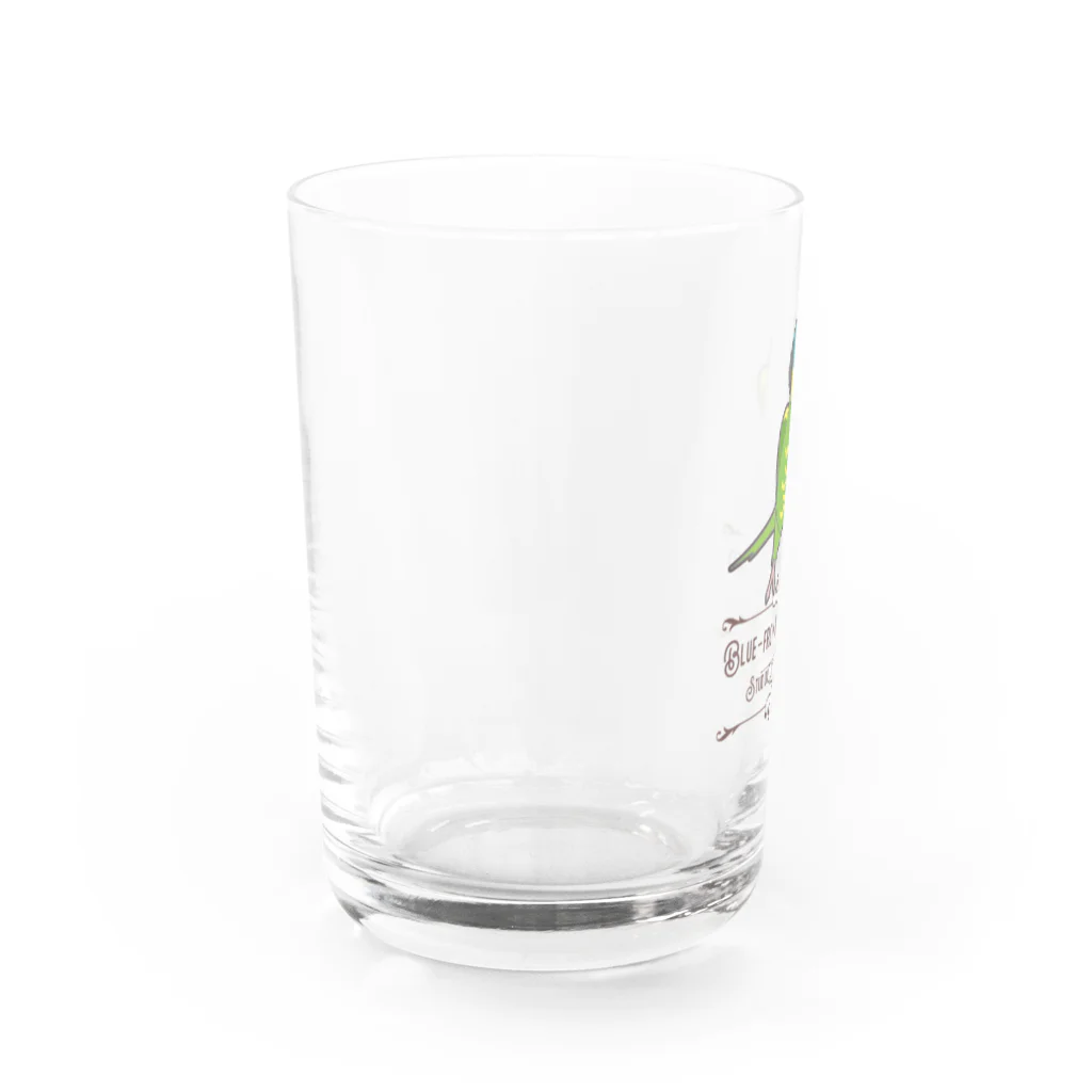 リズさんち🦜👶✨のアオボウシくん Water Glass :left