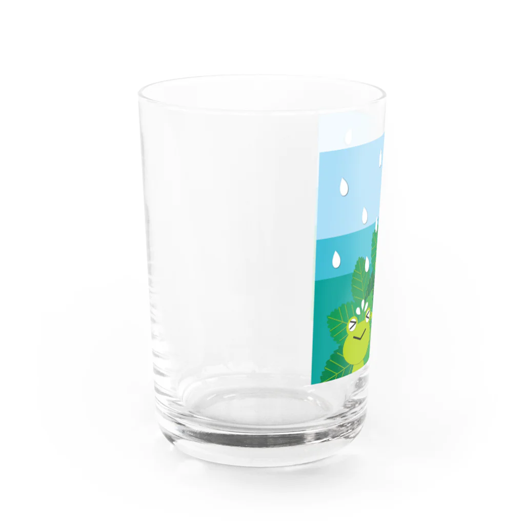 umeumeの雨どきどき Water Glass :left