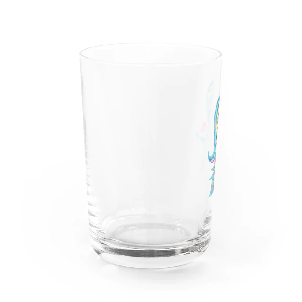 塩田貞治のアマビエSmile Water Glass :left
