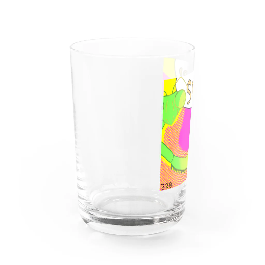 さんばんてのかまきりあたっく！ Water Glass :left