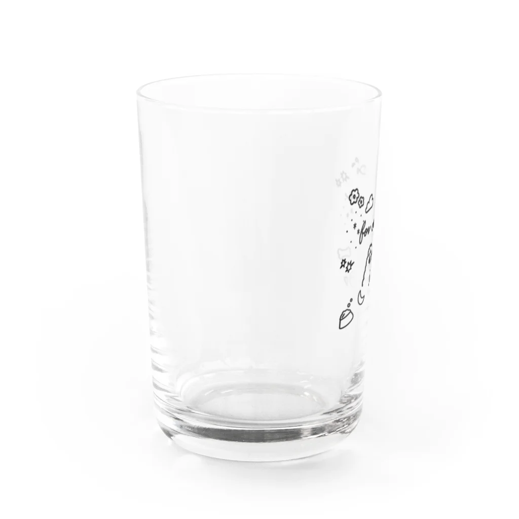 mofu_mofulffyのfor all paws Water Glass :left