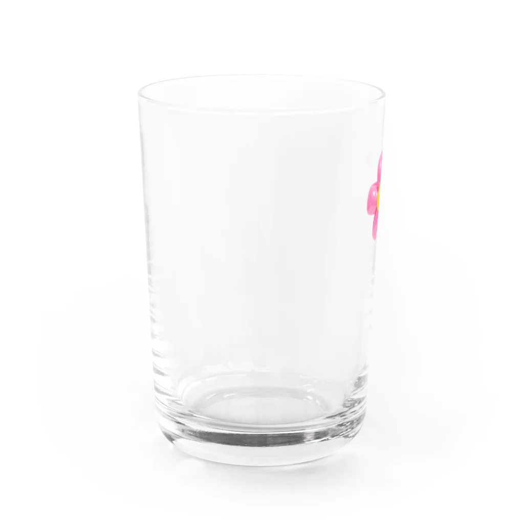 愛着バグのはな風船 Water Glass :left