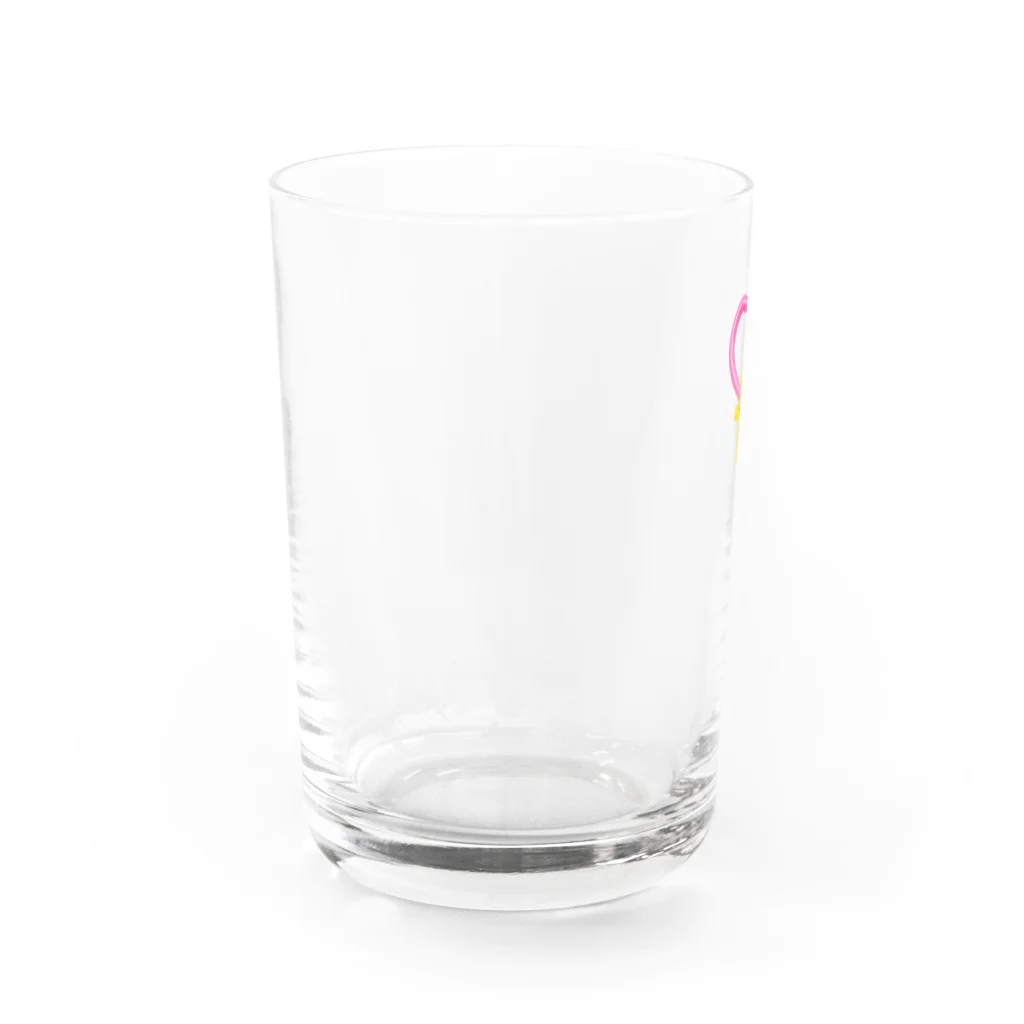 愛着バグのハート風船 Water Glass :left