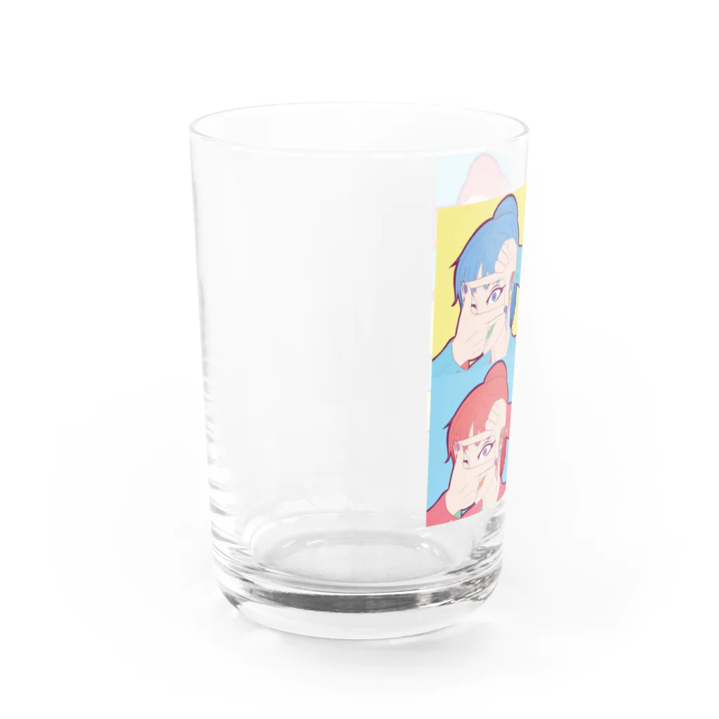 ヨシアキのスーツのお姉さん〜カメラのポーズ〜 Water Glass :left