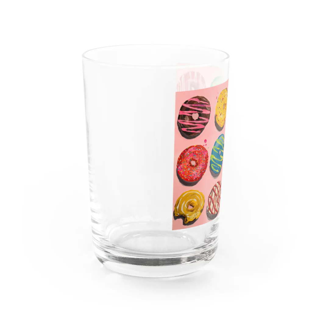 irodoriAYA45のカラフルドーナツ Water Glass :left