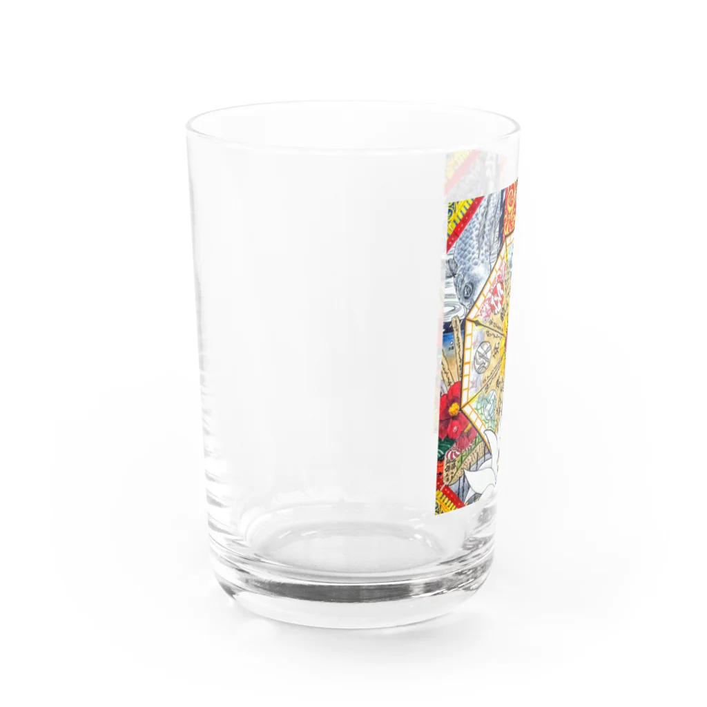 白鹿の占いとお狐様 Water Glass :left