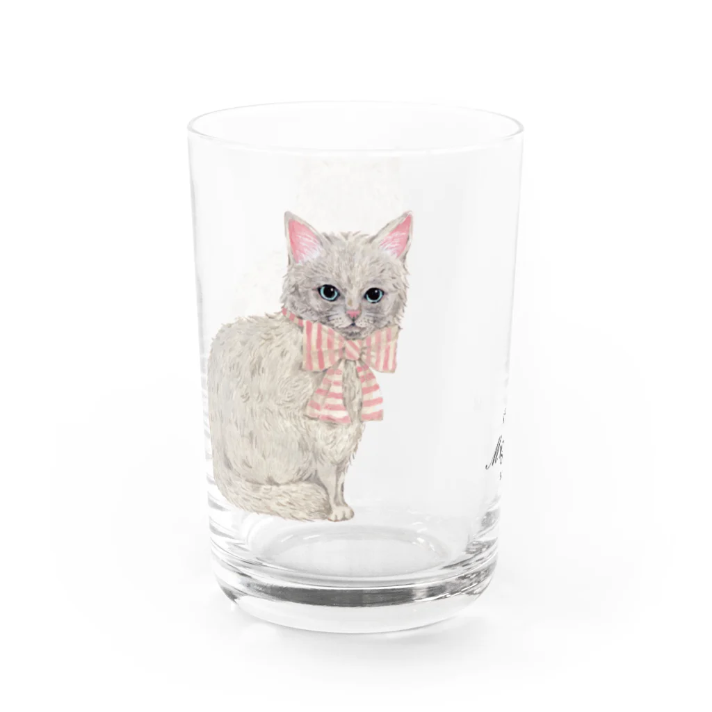 mignonne ミニョンヌのにゃんこグラス Water Glass :left