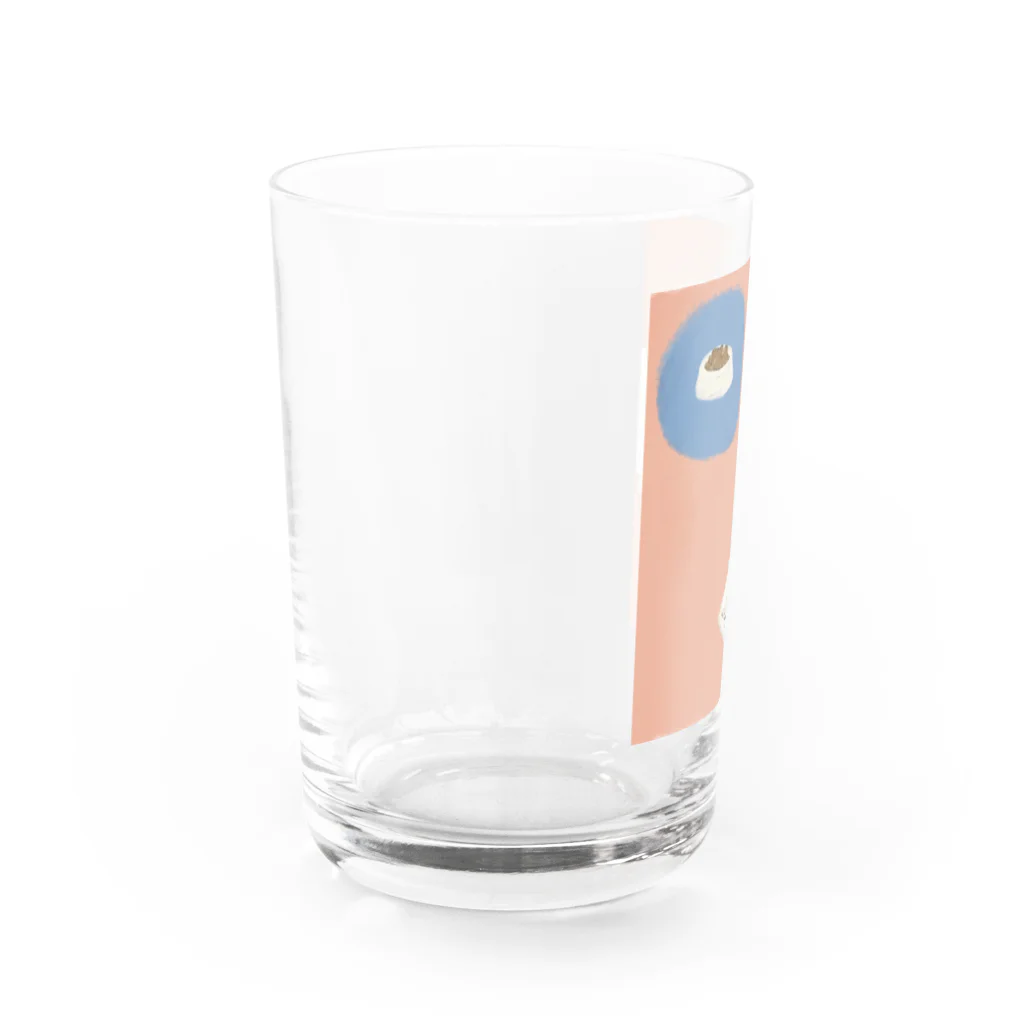 きなのドッグフードで頭がいっぱい Water Glass :left