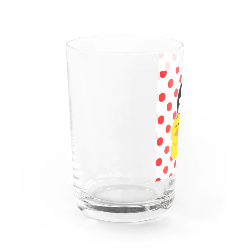 ざしきむすめのざしきさん(あひるさんと一緒) Water Glass :left