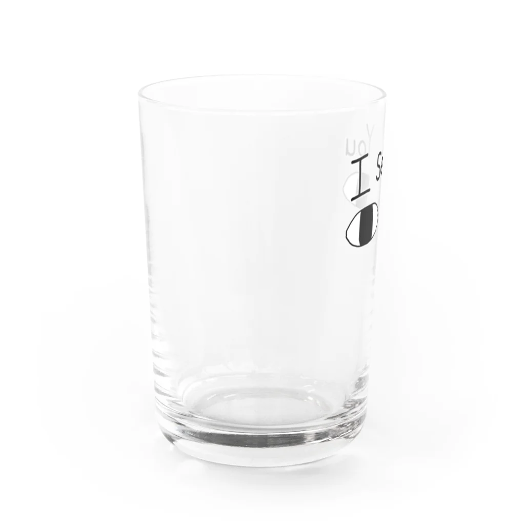 冷蔵庫のI see You (お前を見ているぞ) Water Glass :left