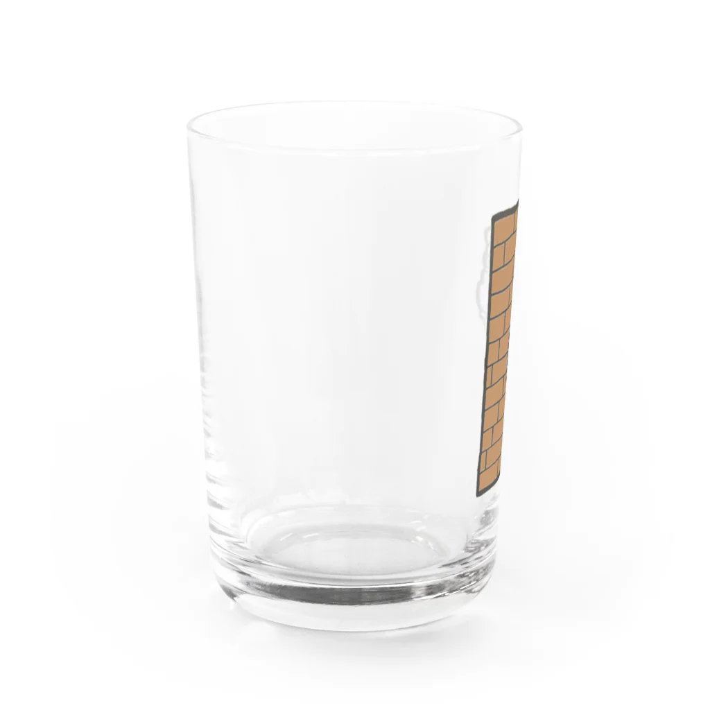 ガトーショコラ評論家のSUZURIの水色かば Water Glass :left