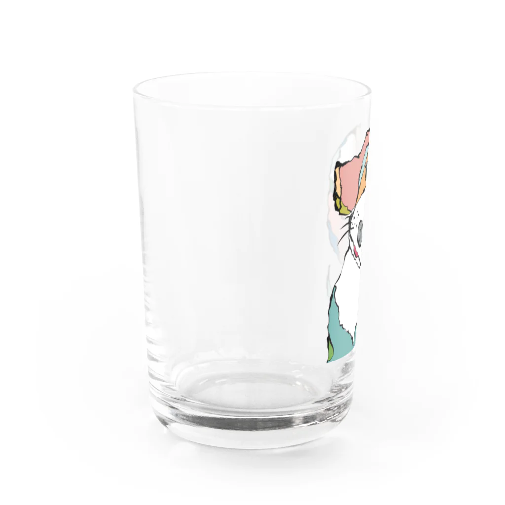 アトリエ 縷縷そらのダックスフンド（カラー） Water Glass :left