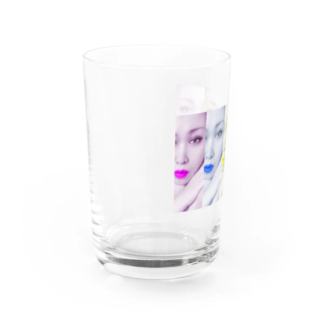 かみのちえのショップの5色女シリーズ Water Glass :left