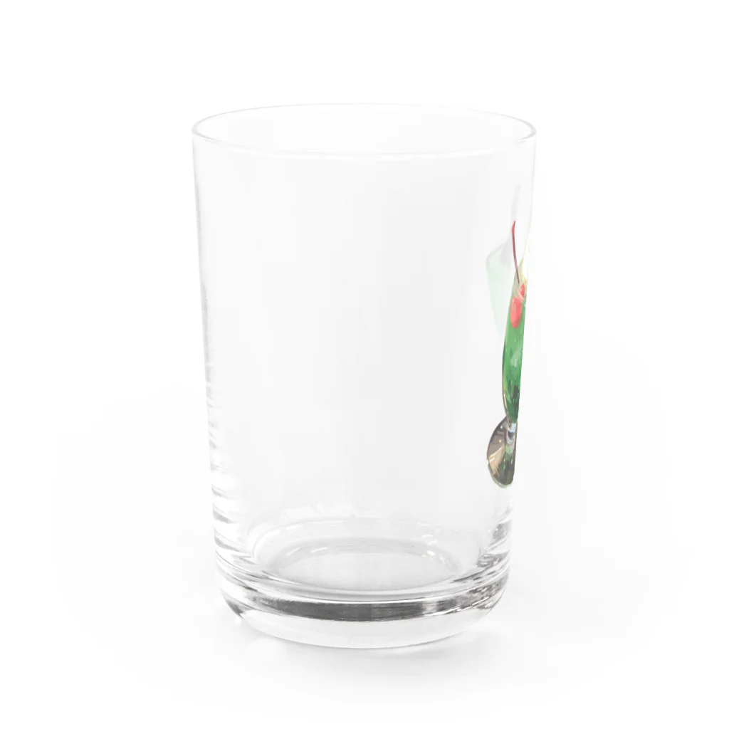 よしはらヨシのクリームソーダちゃん Water Glass :left