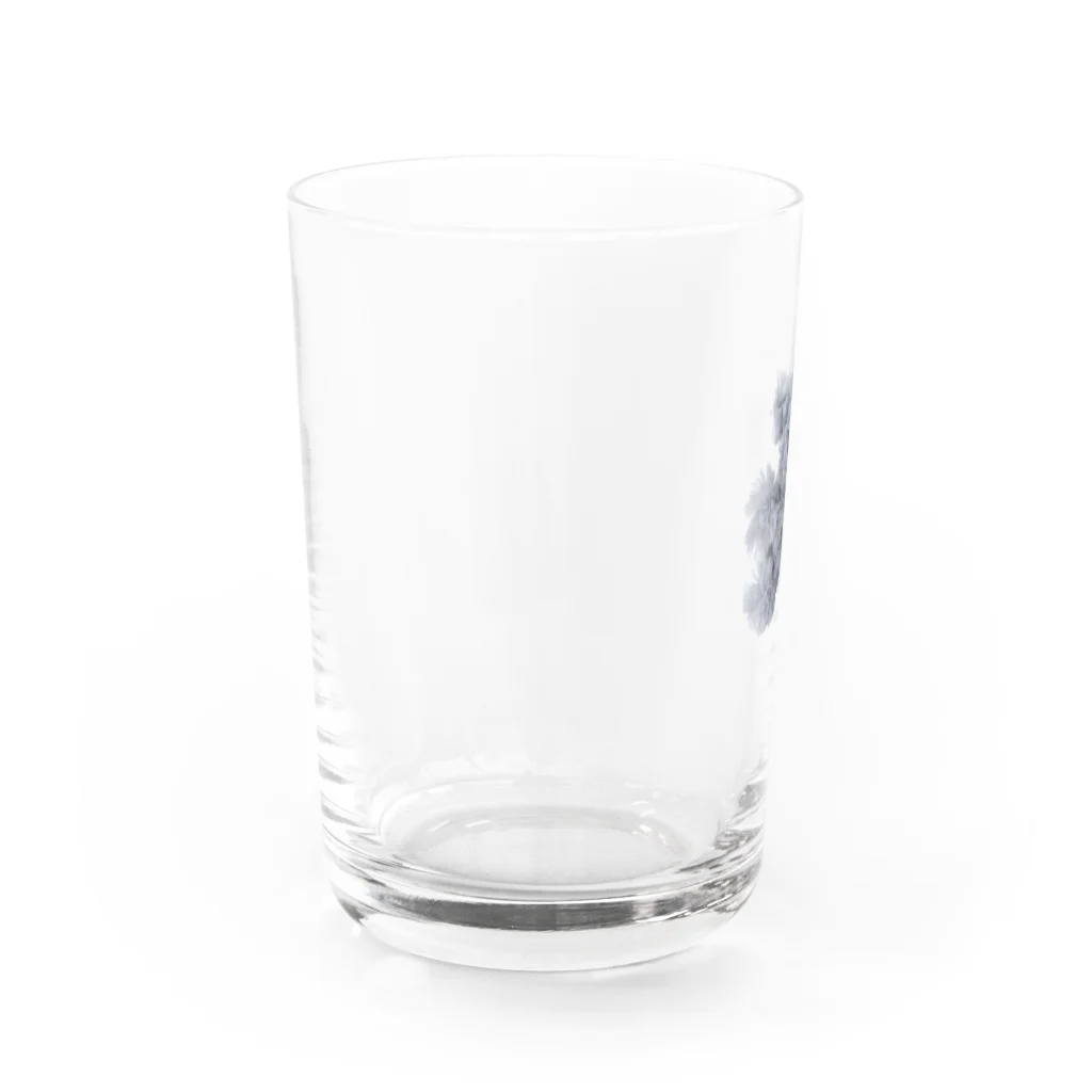 maked bear iidaの手作りクマ　グレー Water Glass :left