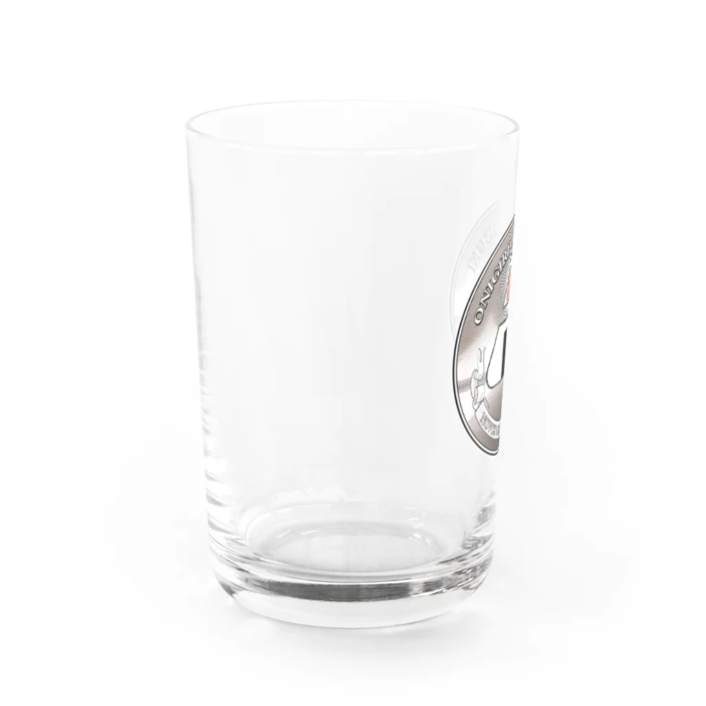 Akkiiの摂理のおにぎり（しゃけ） Water Glass :left