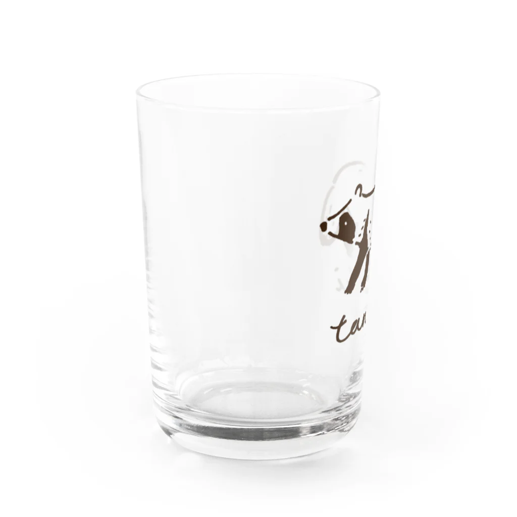 いきものタウンのちょっとおしゃれタヌキ Water Glass :left