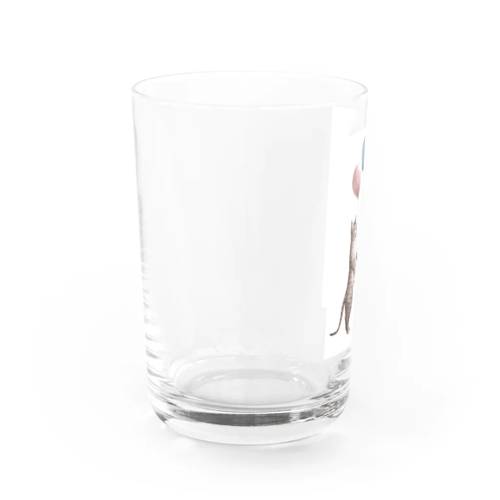 桂Keiのネコと少女 Water Glass :left