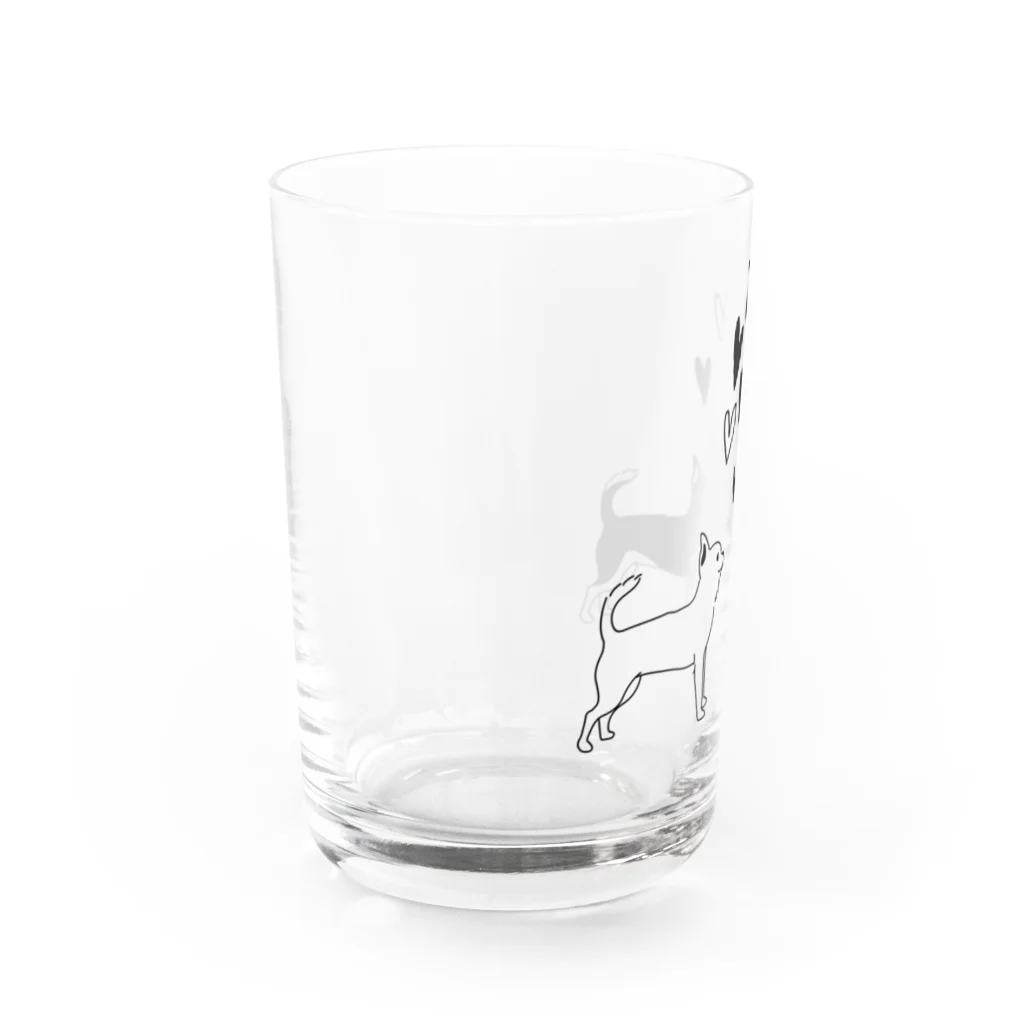 ヌイグルミ制作室ビアンカのスムースチワワ　シンプルハート Water Glass :left