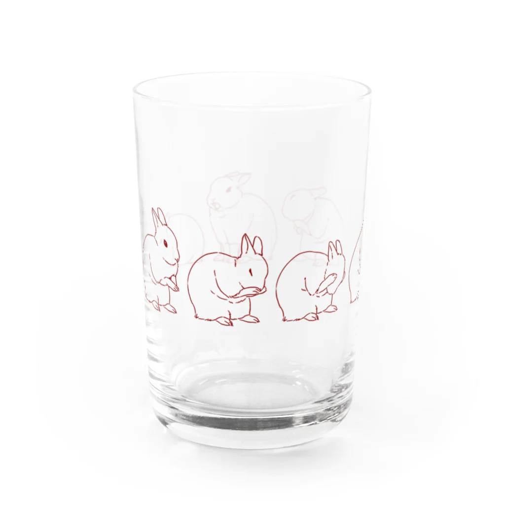 Usagi Kawaiiのくしくしうさぎ Water Glass :left