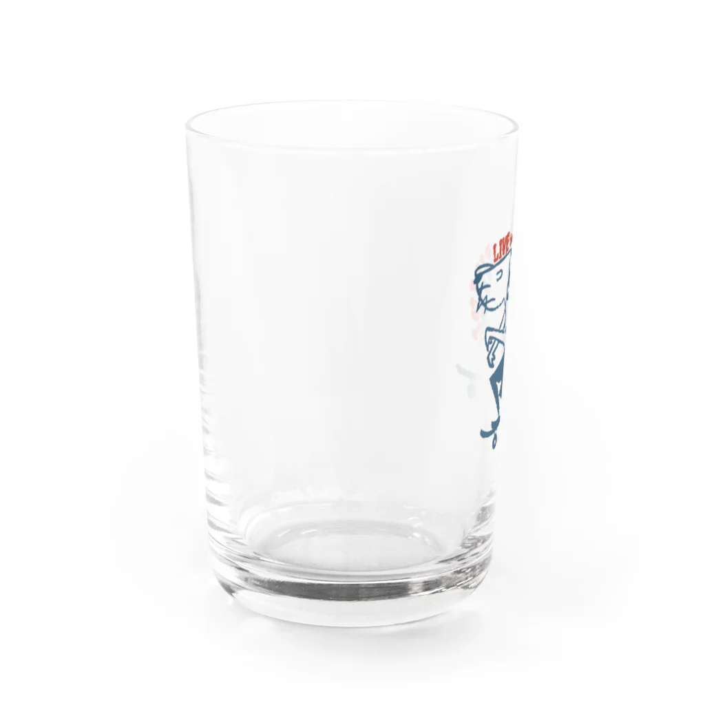 チノサーフアートのCaptain sk8 Water Glass :left