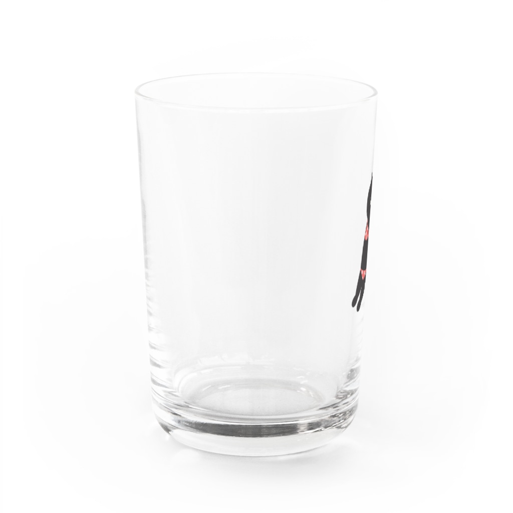 SUIMINグッズのお店の赤いビキニのねこ Water Glass :left