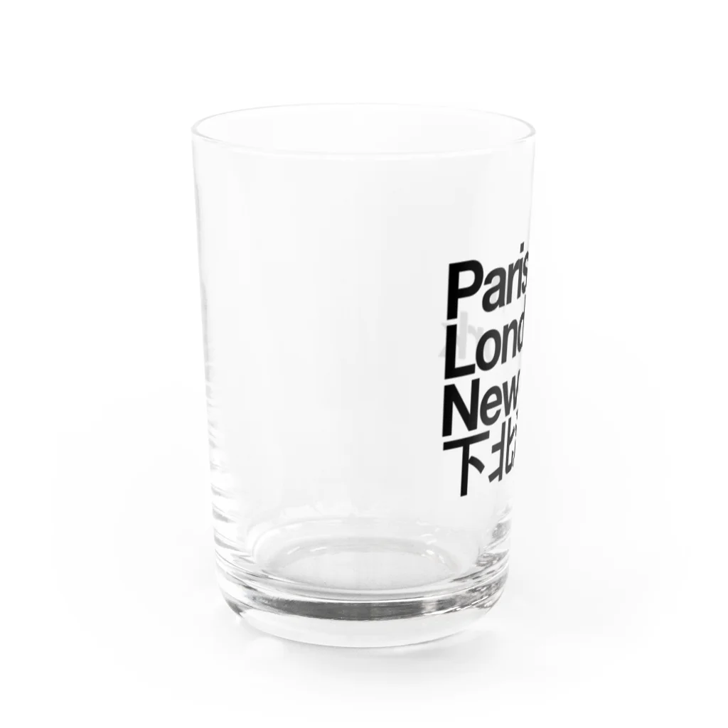 東京奮起させるの下北沢 Paris London New York Water Glass :left