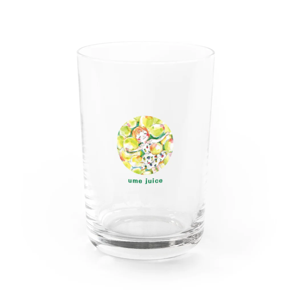 Rihoの梅 ジュース Water Glass :left